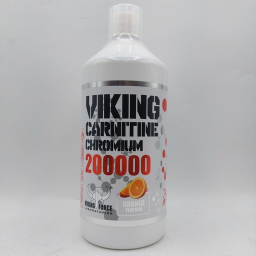VIKING L-CARNITINE CHROMIUM 200000 ORANGE FLAVOURفايكنك الكرنتين كروميوم 200000 نكهة البرتقال